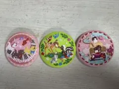 Disney Characters 刺繍缶バッジ　3点セット