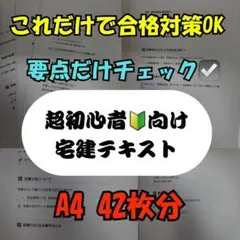 改訂版　宅建士 超初心者向けまとめプリント19章セット 独学/宅建業法/民法対策のサムネイル