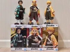 鬼滅の刃 Grandista フィギュアセット 竈門炭治郎 煉獄杏寿郎 我妻善逸