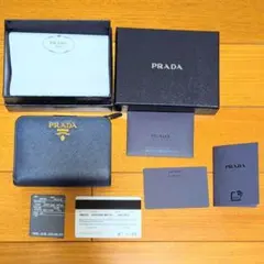 PRADA プラダ 1ML018 折財布　サフィアーノメタル　ブルーのサムネイル