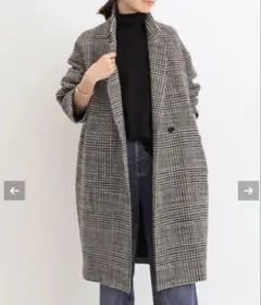 アパルトモン　LISIERE CHECK W COAT ウールコート アパルトモン LISIERE CHECK W COAT ウールコート - メルカリ