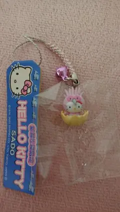 新潟限定 佐渡トキ キティ 根付け