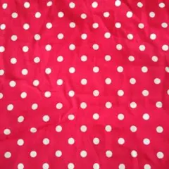 水玉プリント生地 約90×78cm