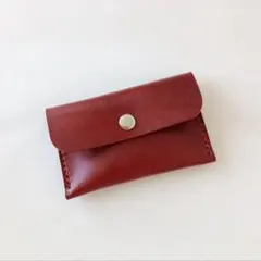 カードケース　名刺ケース　ハンドメイド　レザークラフト