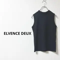 ELVENCE DEUX ノースリーブニット シンプル ブラック 【M】のサムネイル