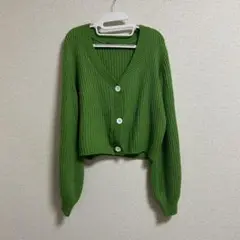 カーディガン グリーン 緑 SHEIN Lサイズ