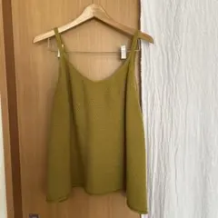 ボーイズルーム　ニットキャミ　キャミソール　マスタード　カラシ　イエロー　美品