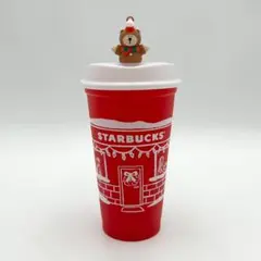 STARBUCKS　ホリデー2025　リユーザブルカップレッド　ベア　473ml