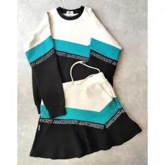 【美品】ジャックバニー パネル切替配色スウェット上下 ゴルフセットアップ