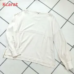 Kcarat　リネン混ブラウス カットソー 日本製