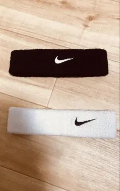 NIKE ヘッドバンド 2個セット 黒 白