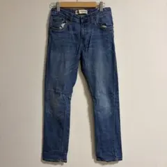 リーバイス パンツ デニム ストレート 無地 14REG 青 綿 お出かけ