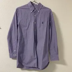 未使用品！ラルフローレン 長袖シャツ チェック柄 紫 パープル