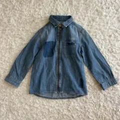 ZARA BOYS デニムシャツ 104cm ジップアップ キッズ