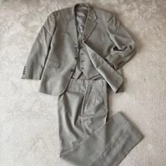 合馬公式アカウント1様専用スーツL 毛　ベージュ　ヘリンボーン