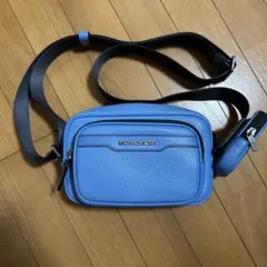 MICHAEL KORS 青 レザー ショルダーバッグ