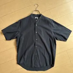 BEAUTY&YOUTH ネイビー　バンドカラーシャツ M