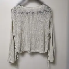 natural couture メッシュニット 長袖 サイズ F