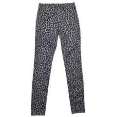 新品 UNIQLOユニクロ プリントレギンスパンツ スキニー レオパード柄 S