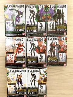 EVA-FRAME 01 エヴァンゲリオン フィギュア8個　コンプセット