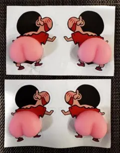 クレヨンしんちゃん お尻 ステッカー 4個セット