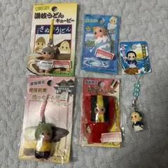 ご当地キューピーストラップ（四国限定　5点）