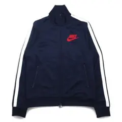 NIKE ダブルジップ トラックジャケット ジャージ M ネイビー サイドライン
