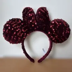 ディズニーランド・シー カチューシャ ミニー スパンコール