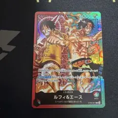 ルフィ&エース　リーダー　パラレル　ST30-001　アクリルスタンド付き ルフィ&エース st30-001 リーダーパラレル ワンピースカード - メルカリ