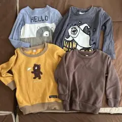 ベビー服　長袖4着セット　95