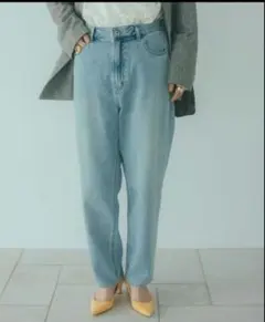 studio CLIP　テーパード甘織りデニムパンツのサムネイル
