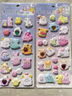 オバケーヌ もちもちマシュマロシール　キラキラストーン付き★2枚セット