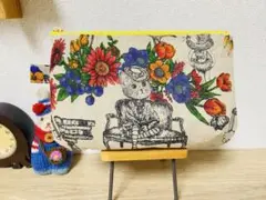 ジョリーポム♡ポーチ♡リネン♡ハンドメイド♡アンティーク♡ジョリーフルール