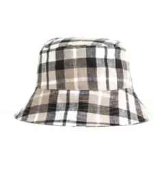 H&M バケットハット　チェック柄