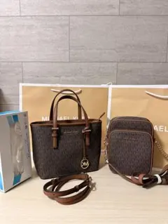 7/4まで限定価格 MICHAEL KORS MKロゴ ショルダーバッグ - メルカリ