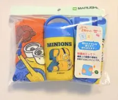 【新品未使用】ミニオン　ハンドタオル2枚セット/ケース付き