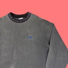 90s FILA ロゴ刺繍 ロングスリーブTee ロンT USA製