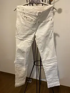 テツ様リクエスト品 YCHAI ホワイトデニムパンツ ロブスト - メルカリ