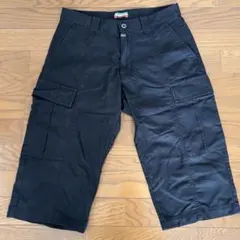 Kappa カーゴ ハーフパンツ ショートパンツ 黒 ブラックのサムネイル