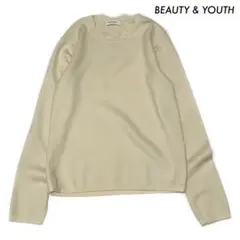 BEAUTY & YOUTH★長袖ニット セーター オフホワイト 白