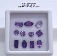 2.215ct 天然 シトリン （11種類カットセット）ケース付き