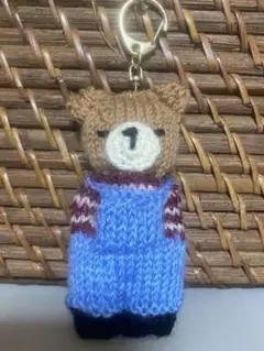 スウェーデンドール　くま　キーホルダー　【ハンドメイド】