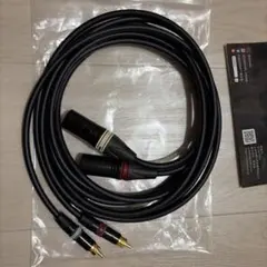 CANARE L-4E6S XLR(オス)-RCA 2本×2m