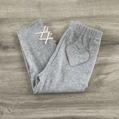 N*a様 «新品»ベビー キッズ ストレッチレギンス グレー 80cm ハート型