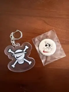 ONE PIECE × NIKE コラボ アクリルキーホルダー 缶バッジ