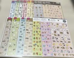 シール　アニマル　まとめ売り　17枚