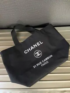ノベルティCHANEL ミニトートバッグ ブラック
