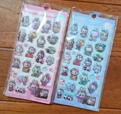 LABUBU ラブブ ウォーターシール ぷくぷくシール シール帳