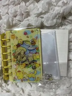 ポムポムプリン　シャカシャカシール帳 シャカシャカノート シール帳　メモ帳　A7