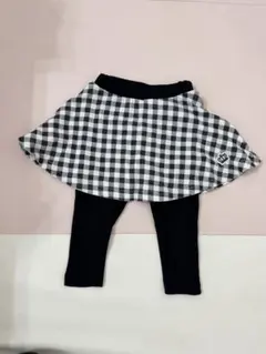 BABYDOLL スカッツ 80cm チェック柄 古着